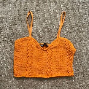 Zara Knit Orange Top